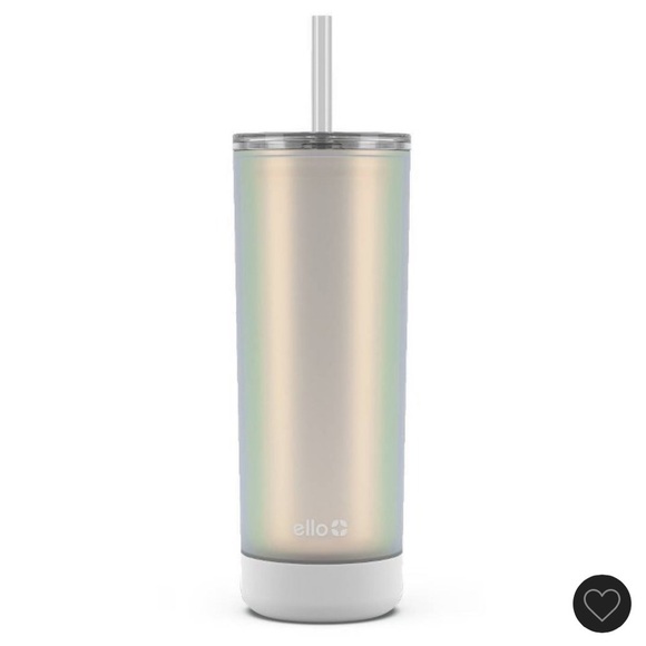 Ello Monterey 24oz Double Wall Plastic
Tumbler -White Iridescent - Picture 1 of 5
